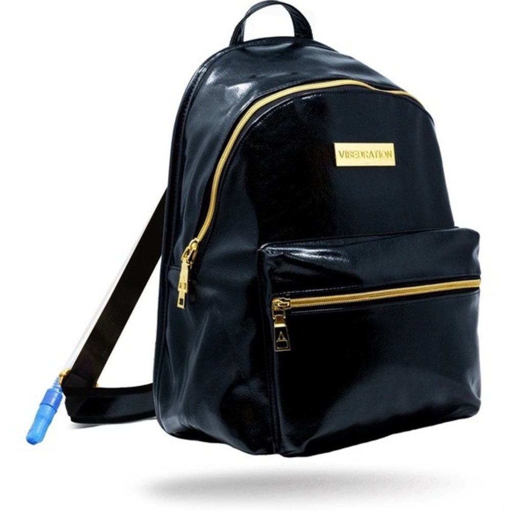Vibedration Hi-Pack 1.5L Faux Leather Backpack (Camelback) NEW
